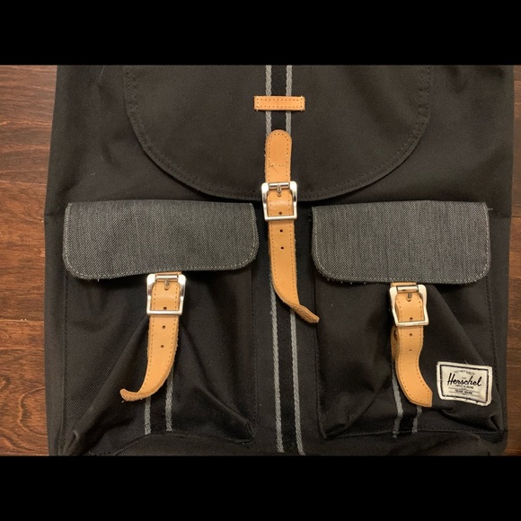Herschel Dawson Black/Grey Denim Backpack-20.5L - Picture 5 of 12
